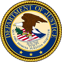 Section 508 Compliance The logo of the United States Department of Justice.