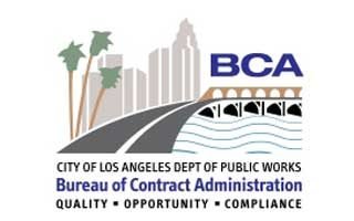 BCA Certified. The City of Los Angeles’ Bureau of Contract Administration Logo