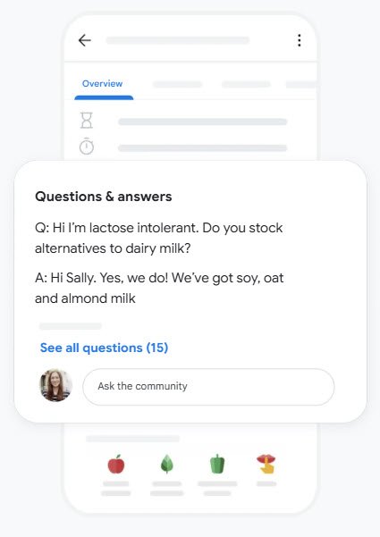 Screenshot showing a company’s answer to a customer’s question.